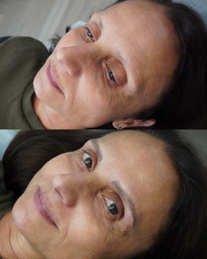 Hyper Nano Brows 3 Hyper Realistic Nano Brows Before and After Williamstown Melbourne